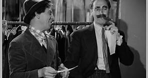 Groucho Marx and Chico Marx in A Night At The Opera. Directed by Sam Wood. Classic Marx Brothers Comedy LEVITY LIGHT CLASSICS The Sanity Clause