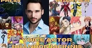 Press Interview with Voice Actor Brandon McInnis at MomoCon 2023 | My Hero Academia, Sir Nighteye