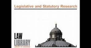 Orientation to Legal Research Series: U.S. Federal Statutes