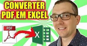5 formas RÁPIDAS para converter PDF em Excel grátis em 5 minutos.