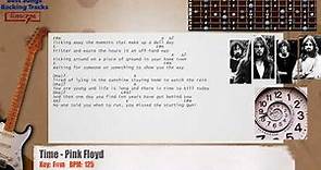 🎸 Time - Pink Floyd Guitar Backing Track with chords and lyrics