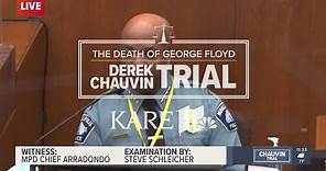 WATCH LIVE - Derek Chauvin trial: Minneapolis Police Chief Medaria Arradondo takes the stand