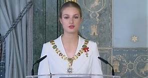 La princesa Leonor promete "una entrega sin condiciones" como heredera del trono en España