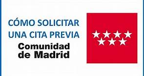 CÓMO SOLICITAR UNA CITA PREVIA EN UNA OFICINA DE LA COMUNIDAD DE MADRID