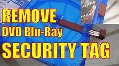 Removing Blu-Ray DVD Security TAG lock
