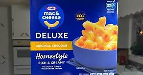 Kraft frozen deluxe original cheddar homestyle macaroni cheese review