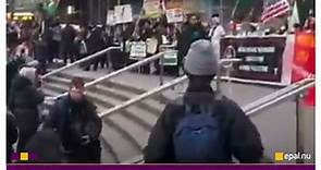 Una manifestazione pro-Gaza a New York, Stati Uniti