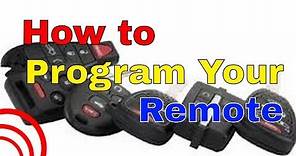 How To Program Spal Remote Transmitters