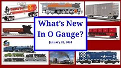 Sneak Peek! New O Gauge Products For January 23, 2024 - Atlas O, Lionel, Menards, MTH