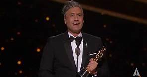 Taika Waititi Wins Best Adapted Screenplay for "Jojo Rabbit" | 92nd Oscars (2020)