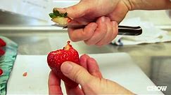 How to Hull Strawberries - CHOW Tip