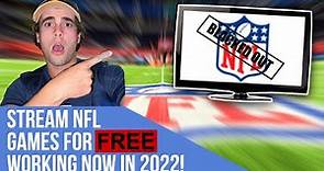 How To Live Stream NFL Games For FREE! (New Video In Description Working 2023!)