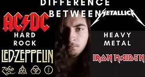 The Difference Between HARD ROCK and HEAVY METAL | Music Review