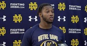 Javontae Jean-Baptiste: Notre Dame is 'a Blessing'