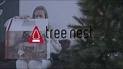 Tree Nest Christmas Tree Collar Round Classic Christmas Tree Skirt Basket Base Stand Durable for Xmas Tree Decoration Rome（Beige,XL）