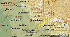 Yamuna River Map || Important cities