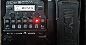 Zoom G1xFour Acoustic Patch Tutorial | Sound Sample
