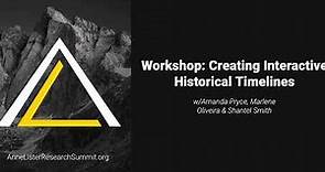 Workshop: How to create an interactive historical timeline