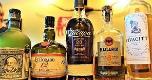 Rum Tasting: Ron Zacapa 23, Diplomatico Exclusiva, El Dorado 12, Bacardi 8, Vivacity Rum