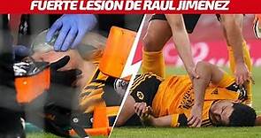 Lesión de Raúl Jiménez; el mexicano sufrió un fuerte choque de cabezas ante el Arsenal