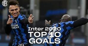 INTER TOP 10 GOALS | 2020 REVIEW feat. Romelu Lukaku, Lautaro Martinez, Achraf Hakimi... ⚽⚫🔵
