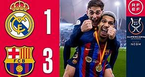 Resumen Supercopa de España | Real Madrid 1-3 FC Barcelona | Final