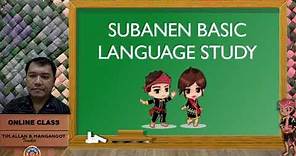 Subanen Greetings and expression
