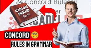 24 Concord Rules In Grammar | Everything You Need To Know With Examples #EnglishLessons #concord