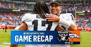 Raiders SNEAK PAST Broncos For Week 1 Victory I CBS Sports
