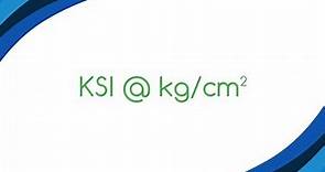 convertir KSI a kg/cm2