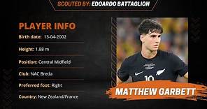 Matthew Garbett - NAC Breda - Player Report