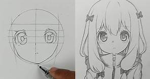 How to draw cute Anime Girl for Beginners ! | Sagiri Izumi | ss_art1