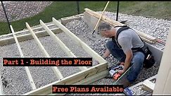 How to build a 10x16 shed Part 1 - How to build a shed floor