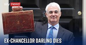 Former chancellor and Labour veteran Alistair Darling dies aged 70