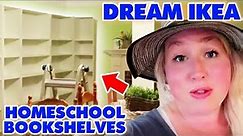 Building My DREAM IKEA HOMESCHOOL BOOKSHELVES 😍 | Homeschooling Mom Vlogs