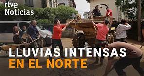 FUERTES LLUVIAS en GuipÃºzcoa y Navarra dejan RÃOS DESBORDADOS y CARRETERAS CORTADAS I RTVE