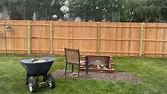 We built a privacy fence from Lowe's - we had to keep it the wrong way around