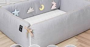 【gunite】落地式沙發嬰兒陪睡床0-6歲(北歐灰) - PChome 24h購物