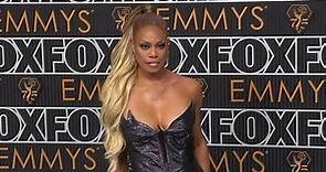 Laverne Cox wears strapless gown to Emmy Awards 2024 red carpet