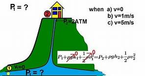 Physics 34 Fluid Dynamics (6 of 7) Bernoulli's Equation