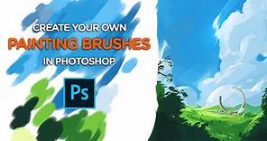 Create your own PAINTING BRUSHES - Photoshop Tutorial