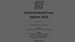 #2461 Environmental Law Update 2023