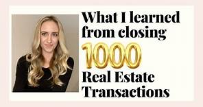 What I learned from closing 1,000 Real Estate Transactions as a Transaction Coordinator 🏡