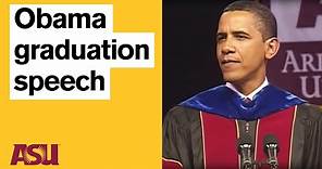 Barack Obama graduation speech: Arizona State University (ASU)