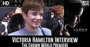 Victoria Hamilton World Premiere Interview - Netflix's The Crown