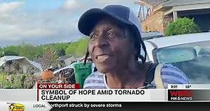 Woman describes riding out tornado in Greene County, Alabama