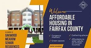 Affordable Housing in Fairfax County: Oakwood Meadow Senior Residences