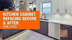 Kitchen Cabinet Refacing Before & After | The Home Depot Canada