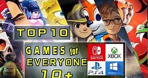 TOP 10 VIDEO GAMES FOR KIDS TO PLAY [ EVERYONE 10+ ]