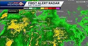 FIRST LIVE ALERT RADAR: Storms moving into Kansas City metro area